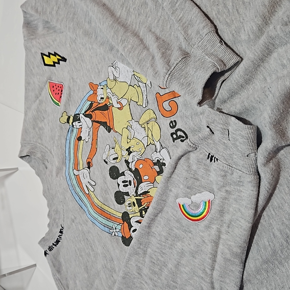 Mickey and the gang distressed sweatshirt